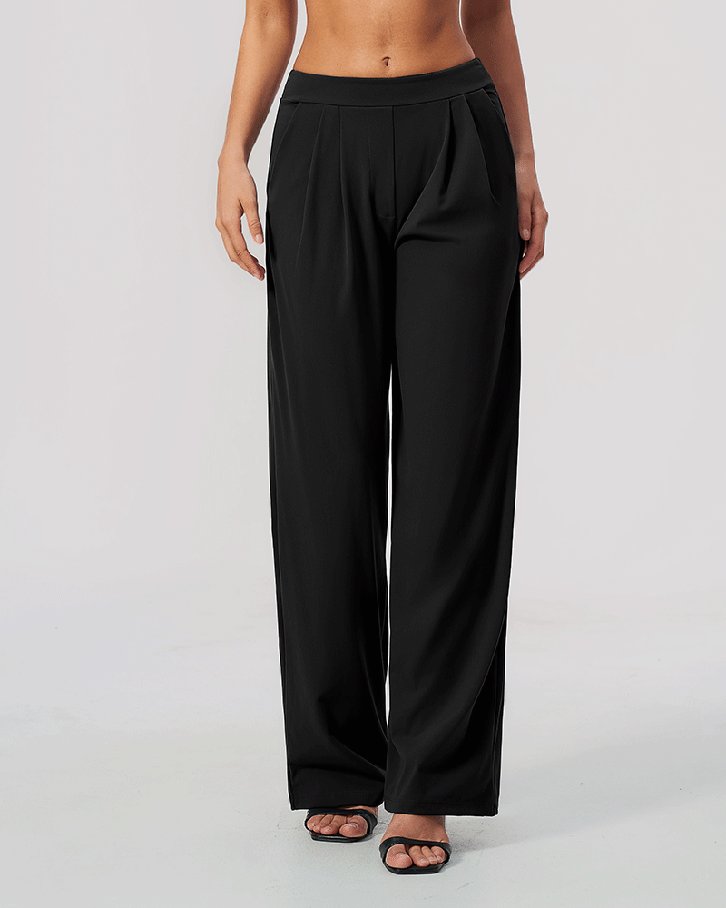 Relaxed High-Waist Performance Pants
