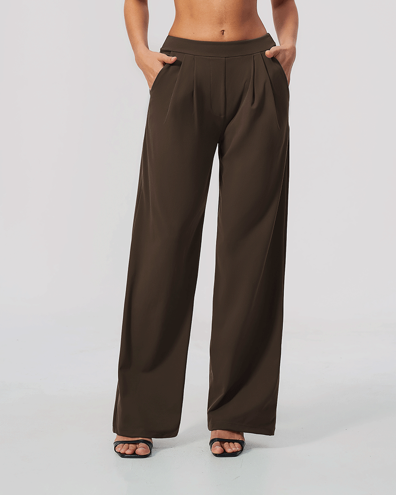 Relaxed High-Waist Performance Pants