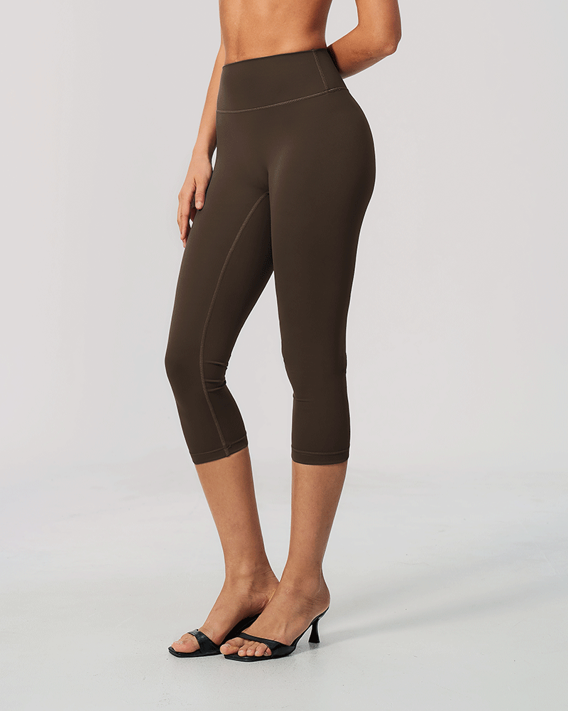 High-waisted tight athletic shorts