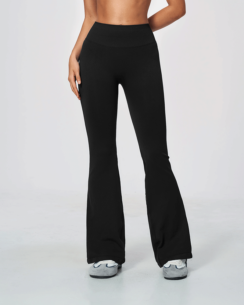 Seamless Sculpting High-Waist Flared Pants