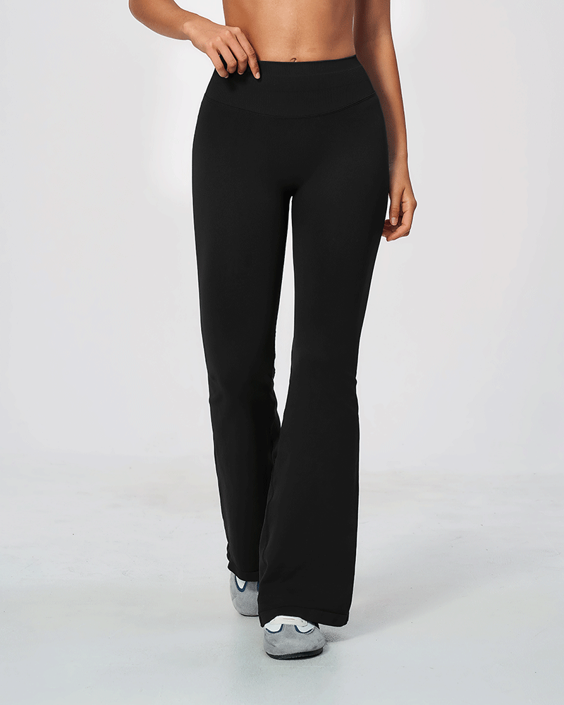 Seamless Sculpting High-Waist Flared Pants