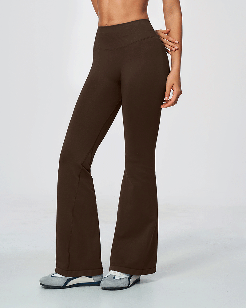 Seamless Sculpting High-Waist Flared Pants