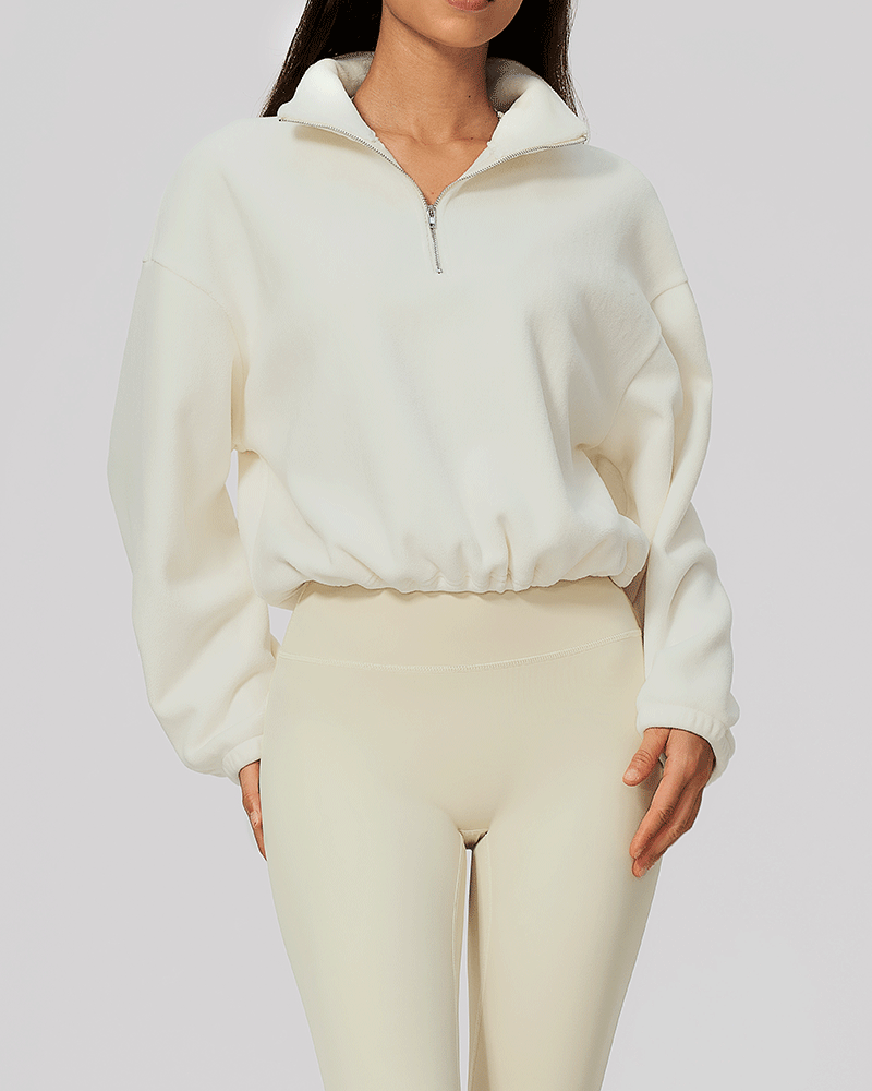 Color-Block Fleece Half-Zip Sweatshirt