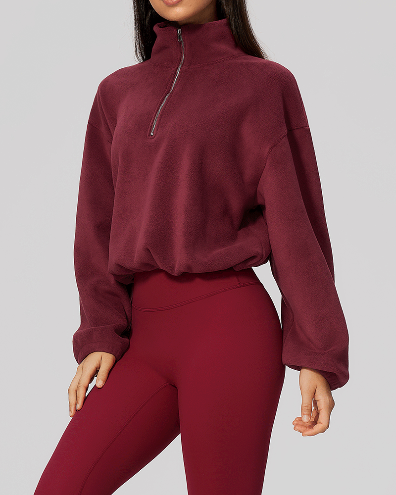 Color-Block Fleece Half-Zip Sweatshirt