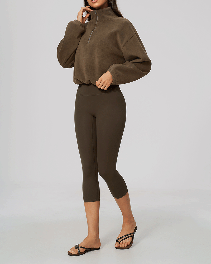 Color-Block Fleece Half-Zip Sweatshirt