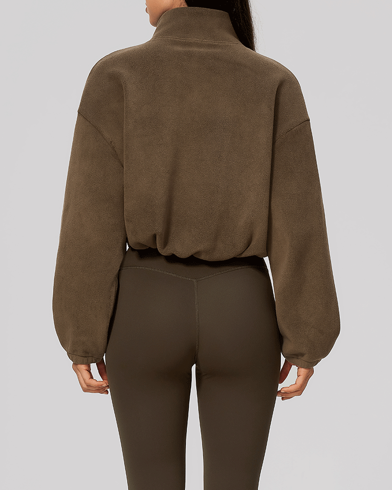 Color-Block Fleece Half-Zip Sweatshirt