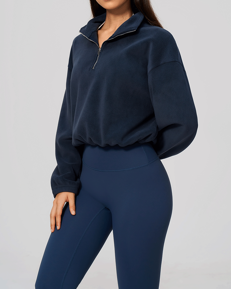 Color-Block Fleece Half-Zip Sweatshirt