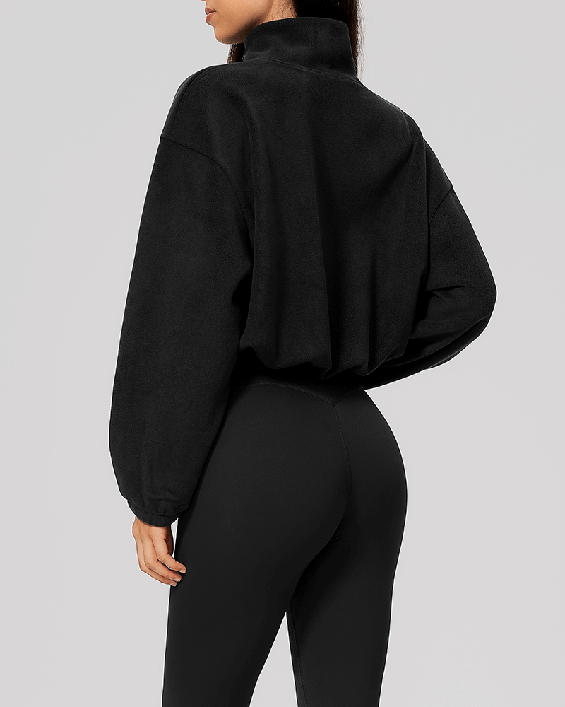 Color-Block Fleece Half-Zip Sweatshirt