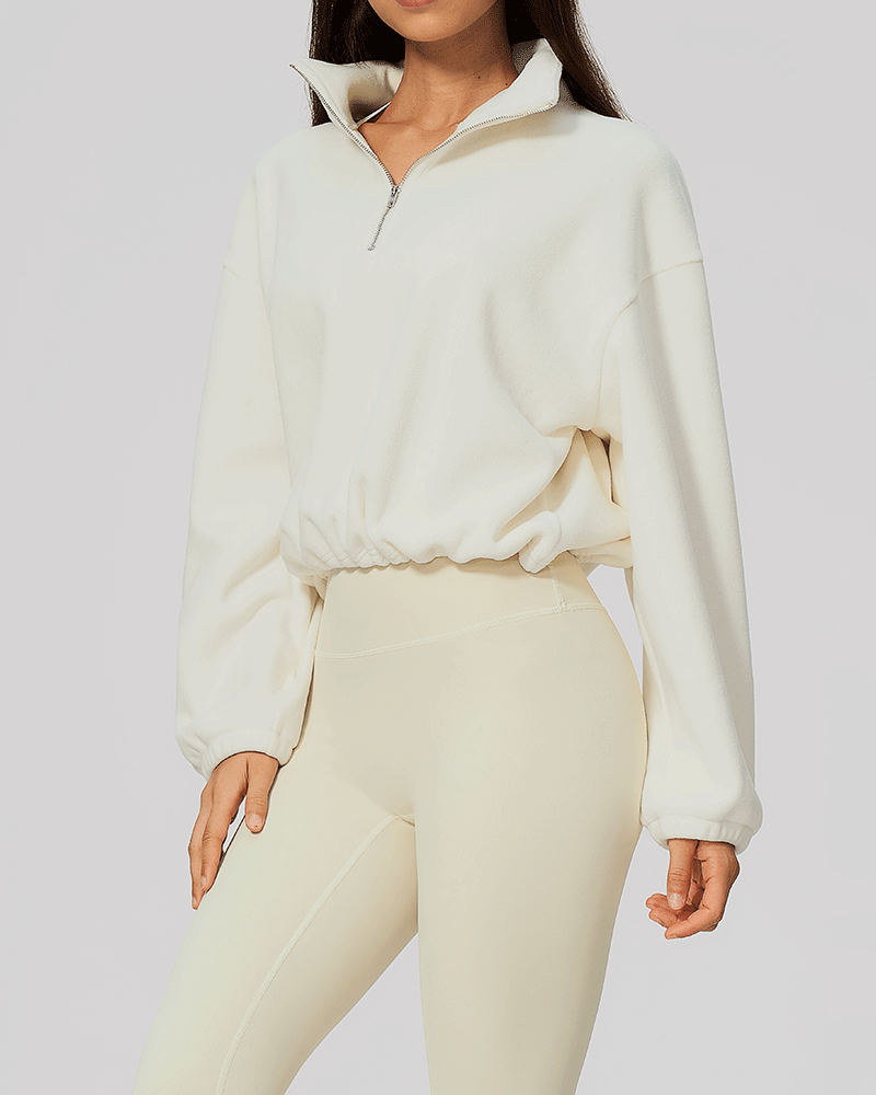 Color-Block Fleece Half-Zip Sweatshirt