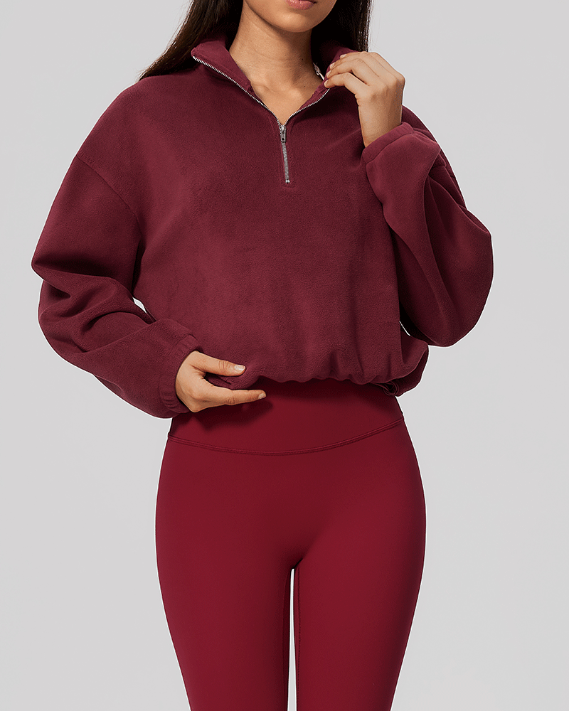 Color-Block Fleece Half-Zip Sweatshirt