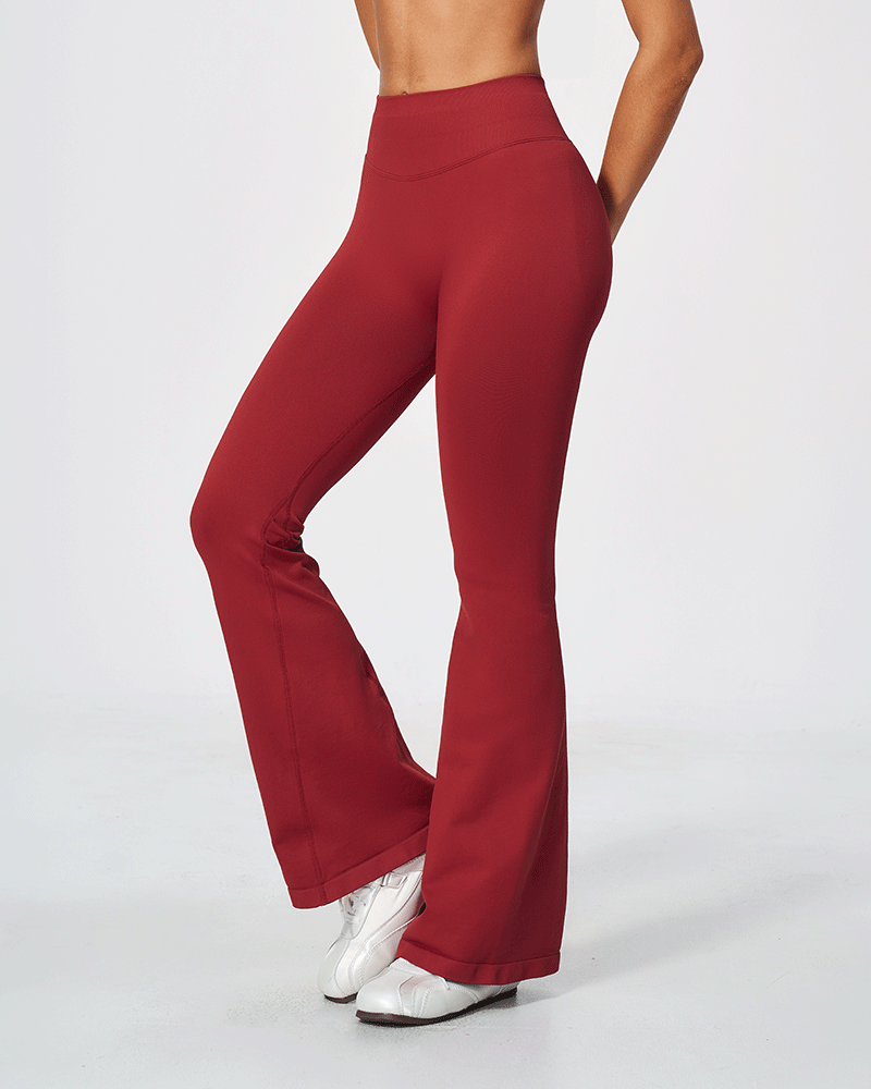 Seamless Sculpting High-Waist Flared Pants