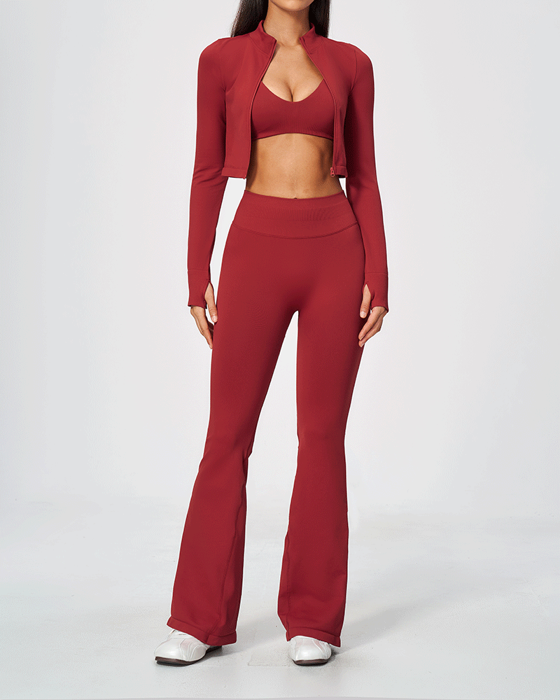 Seamless Sculpting High-Waist Flared Pants