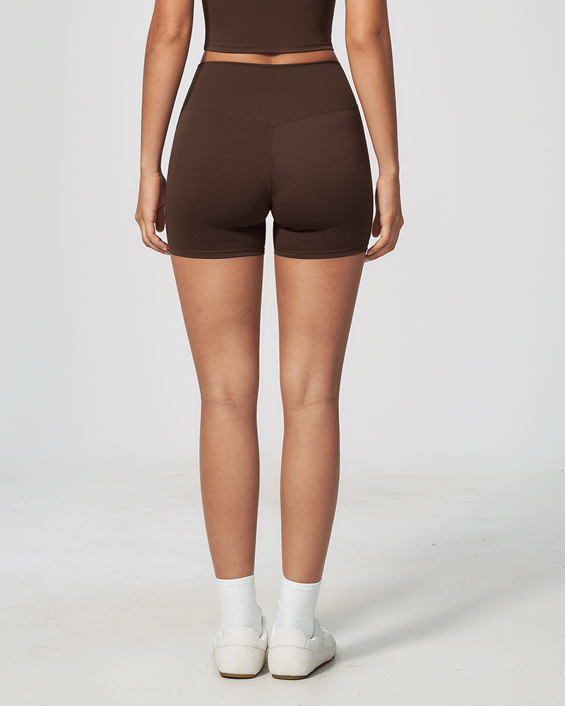 Sculpted High-Waist Performance Shorts