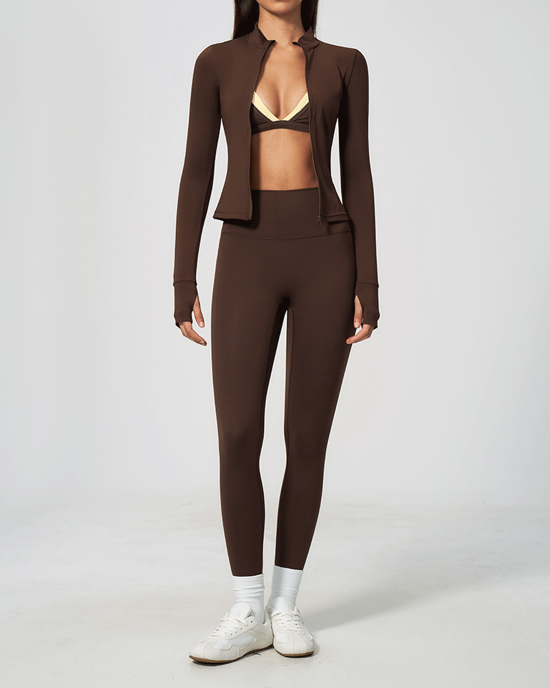 Sculpted Zip-Up Performance Jacket