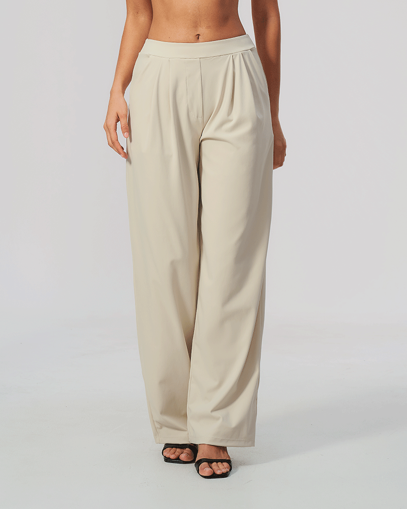 Relaxed High-Waist Performance Pants