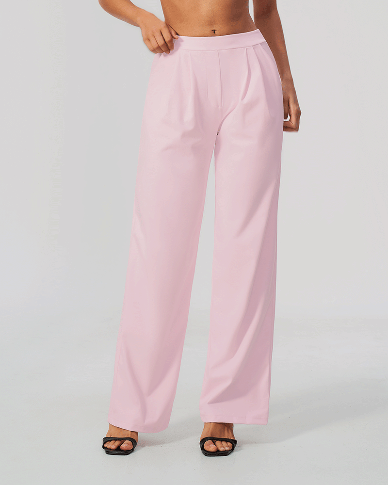 Relaxed High-Waist Performance Pants