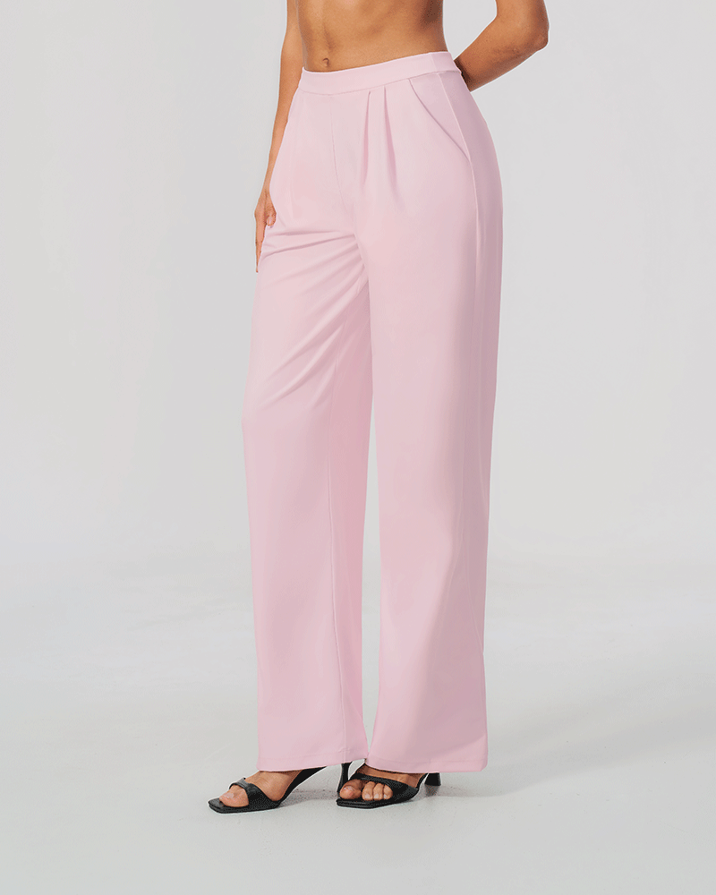 Relaxed High-Waist Performance Pants