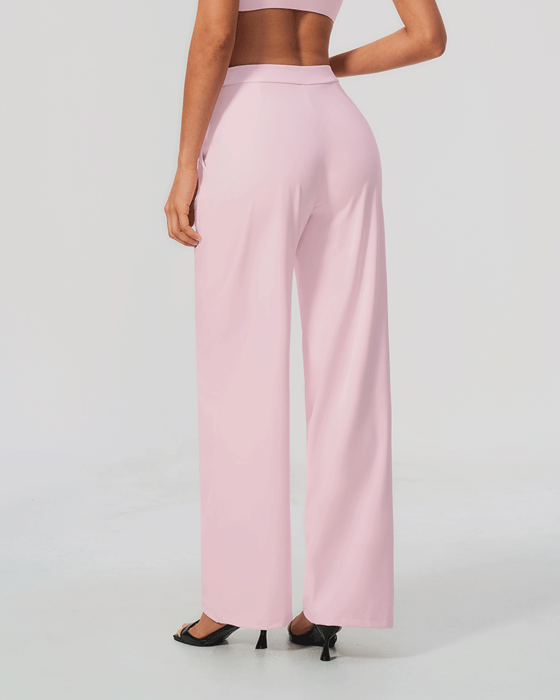 Relaxed High-Waist Performance Pants