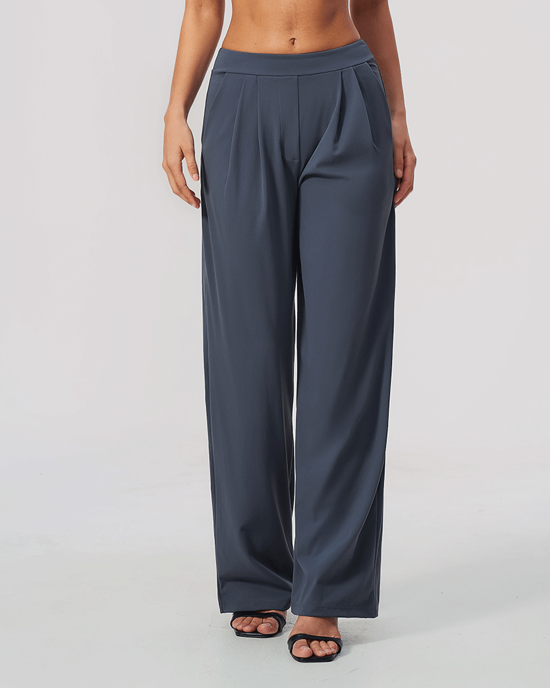 Relaxed High-Waist Performance Pants