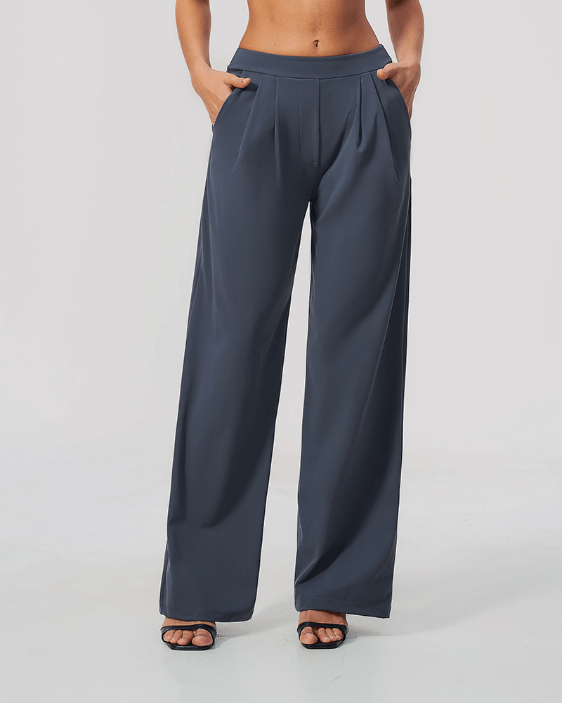 Relaxed High-Waist Performance Pants