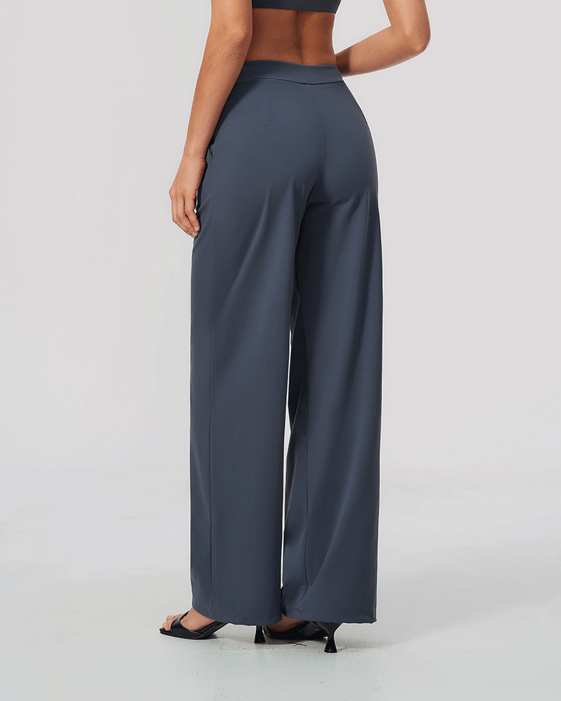 Relaxed High-Waist Performance Pants
