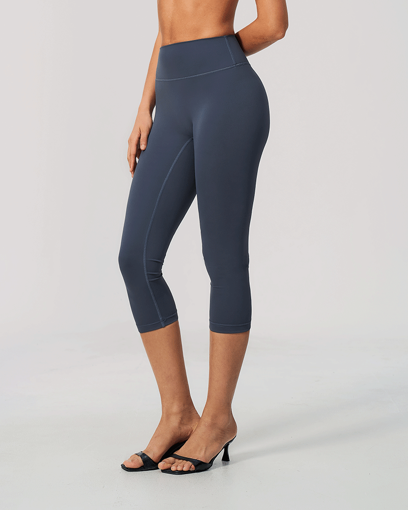 High-waisted tight athletic shorts