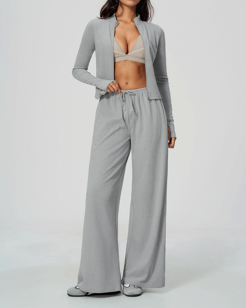 High-Neck Zip-Up Performance Jacket