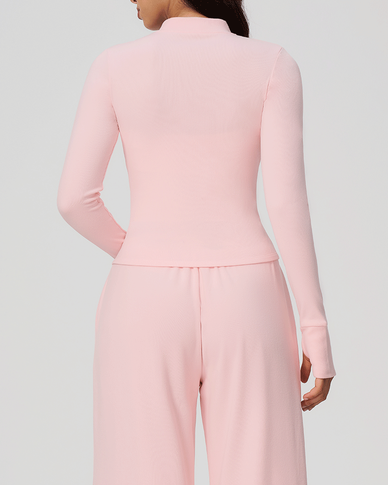 High-Neck Zip-Up Performance Jacket