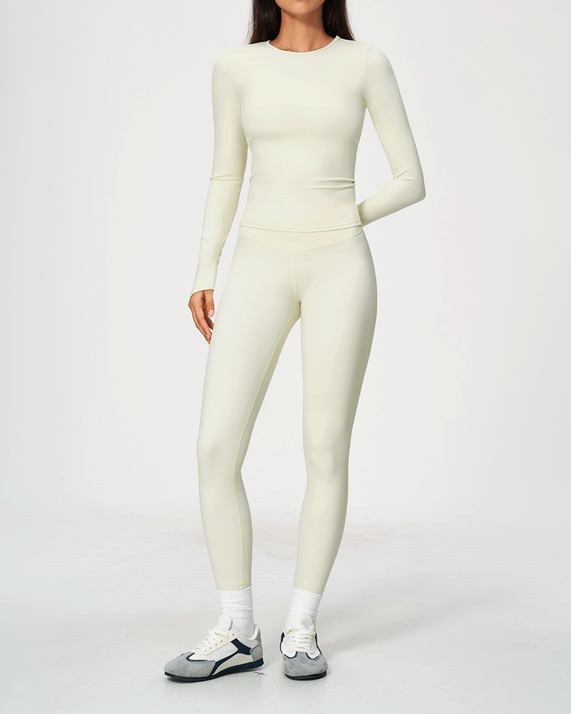 Brushed Long-Sleeve Performance Top