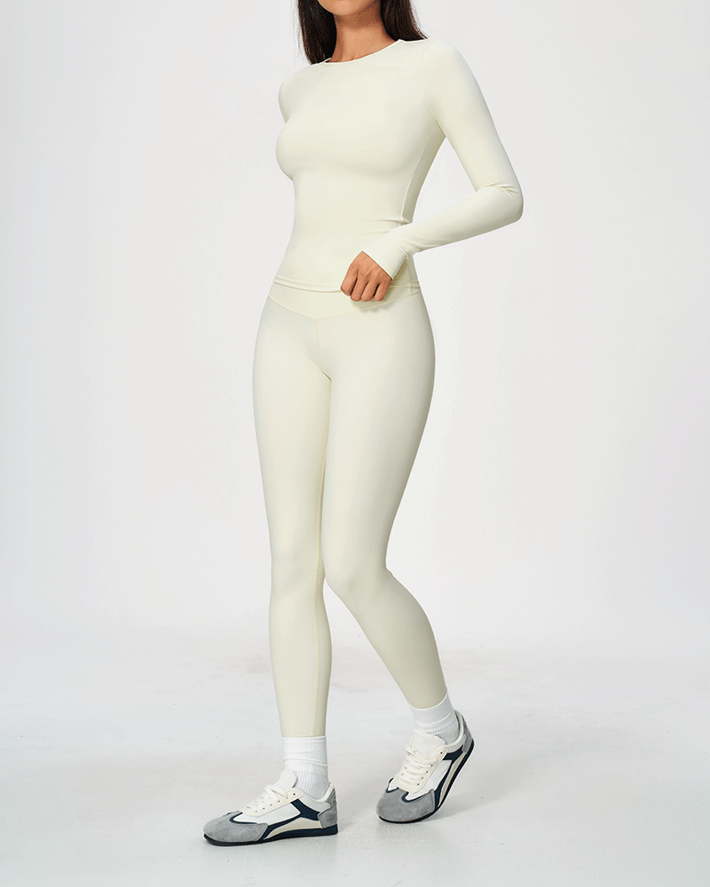 Brushed Long-Sleeve Performance Top