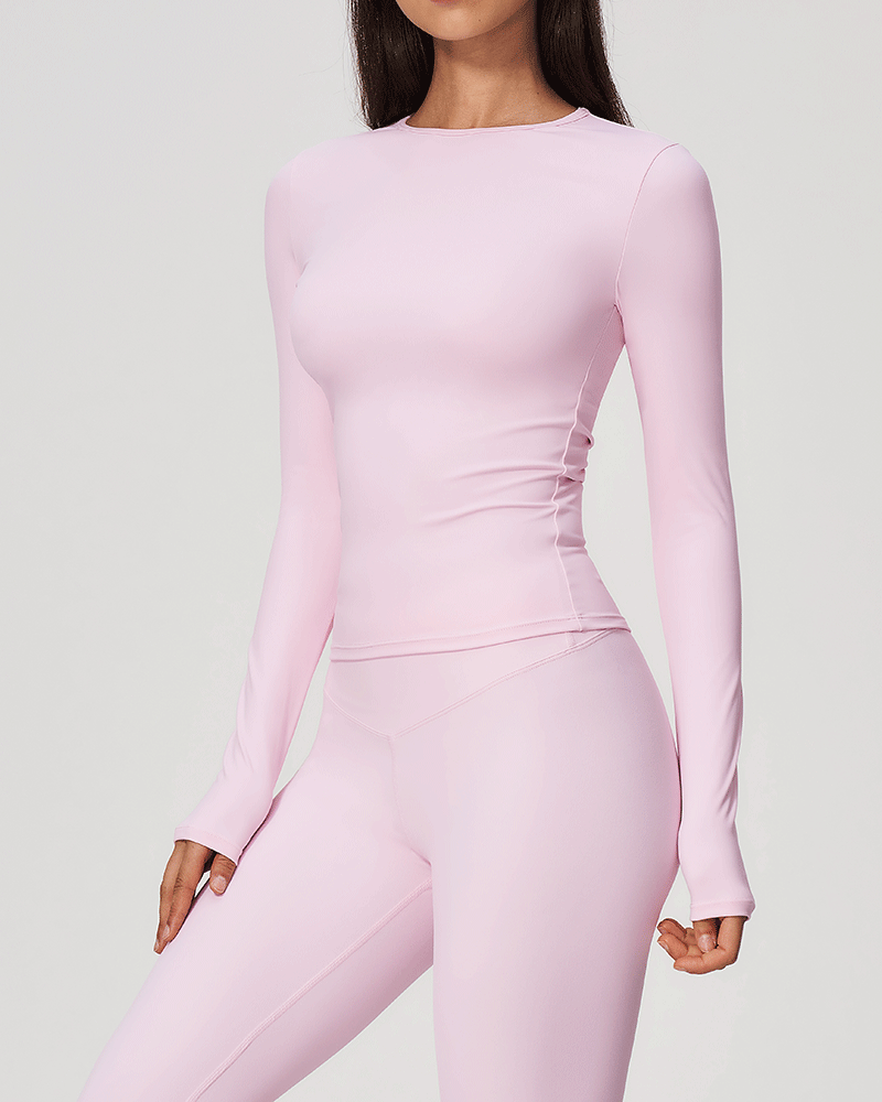 Brushed Long-Sleeve Performance Top
