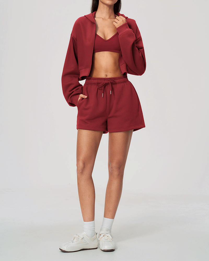 High-Waist Relaxed-Fit Performance Shorts