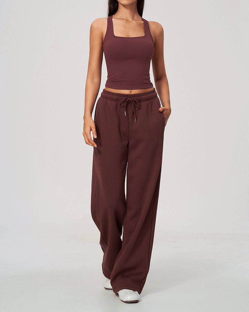 High-Waisted Relaxed Fit Sweatpants