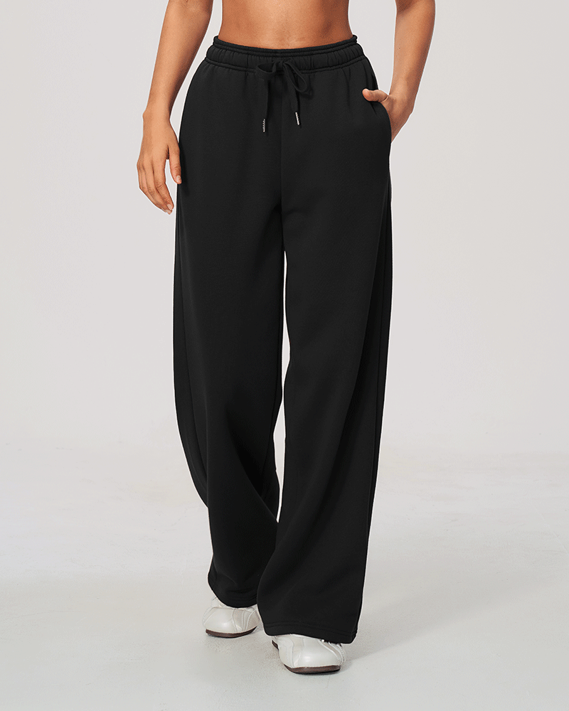 High-Waisted Relaxed Fit Sweatpants