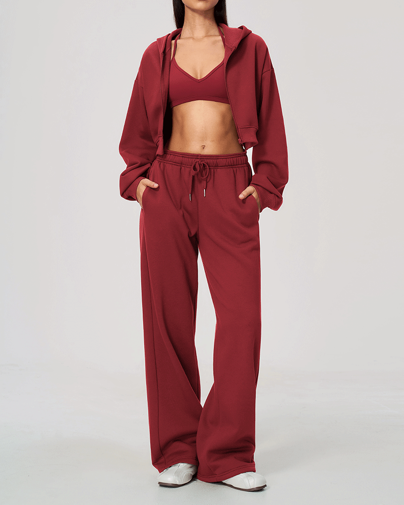 High-Waisted Relaxed Fit Sweatpants