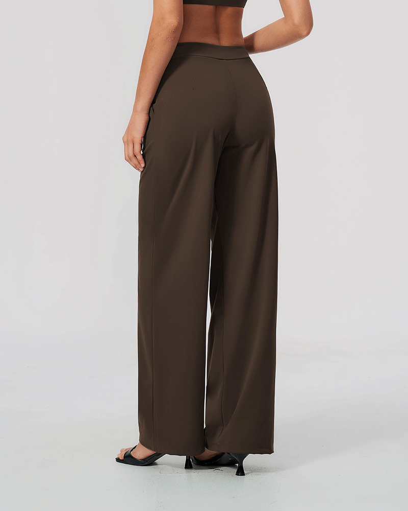 Relaxed High-Waist Performance Pants