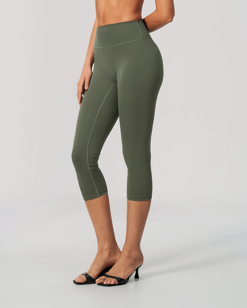 High-waisted tight athletic shorts