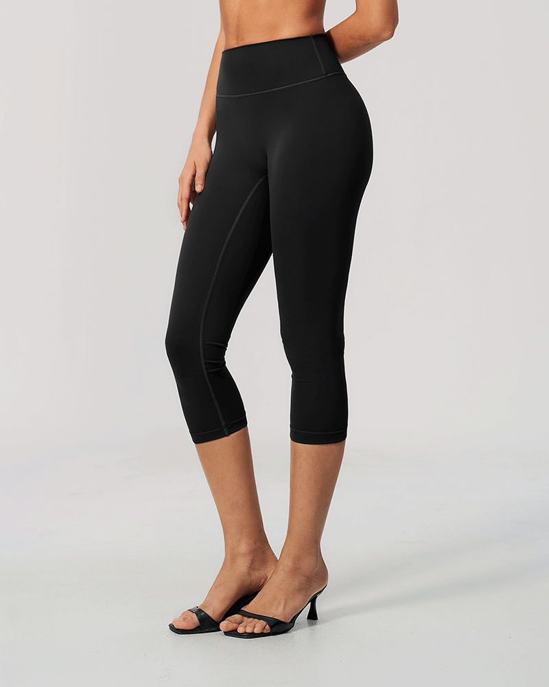 High-waisted tight athletic shorts