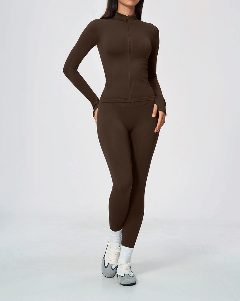 Seamless Sculpted Yoga Zip-Up Jacket