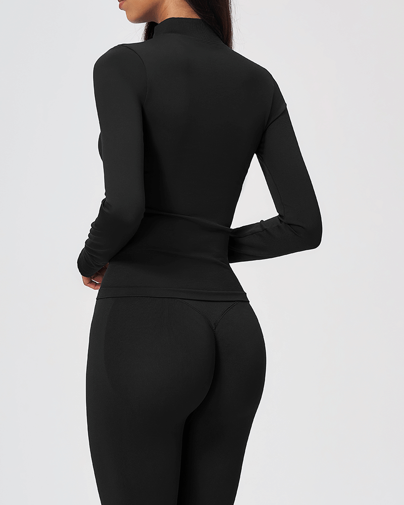 Seamless Sculpted Yoga Zip-Up Jacket