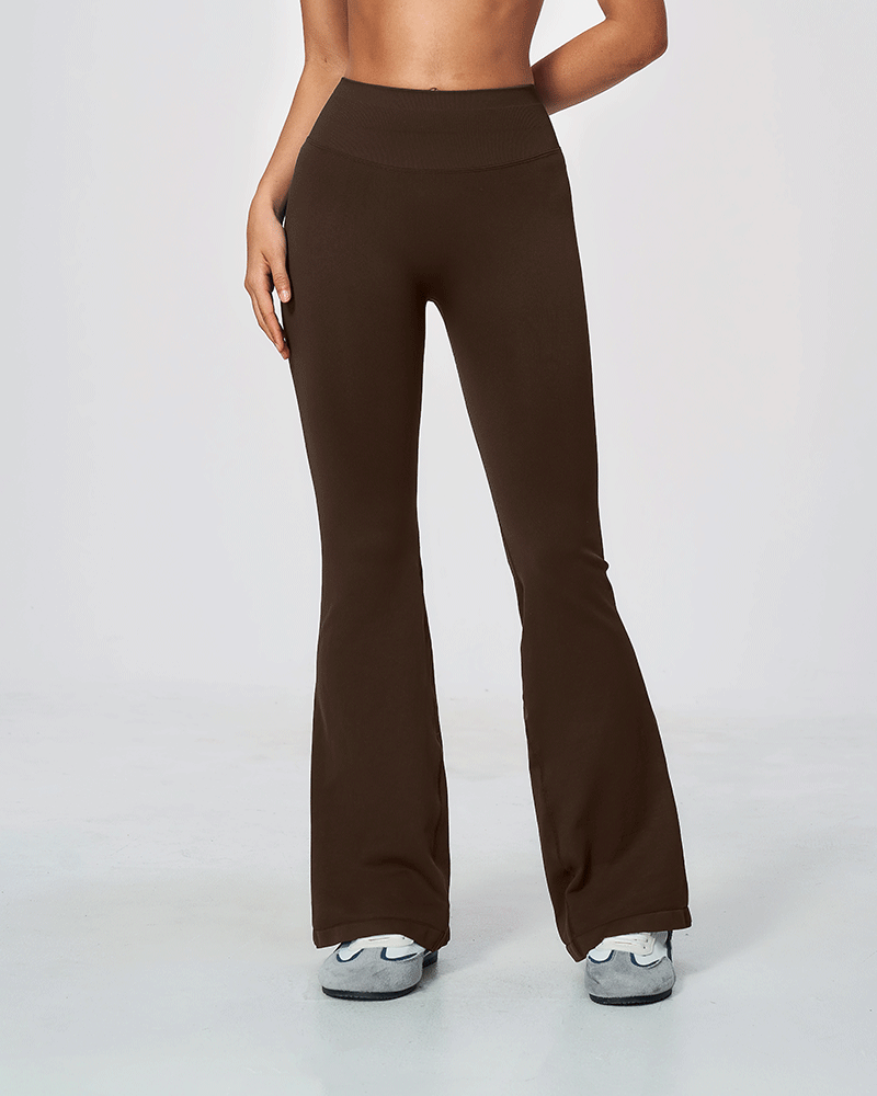Seamless Sculpting High-Waist Flared Pants