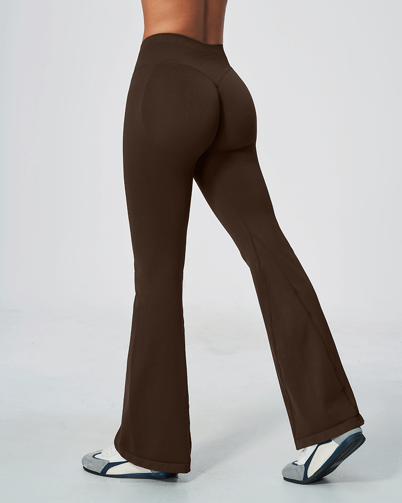 Seamless Sculpting High-Waist Flared Pants