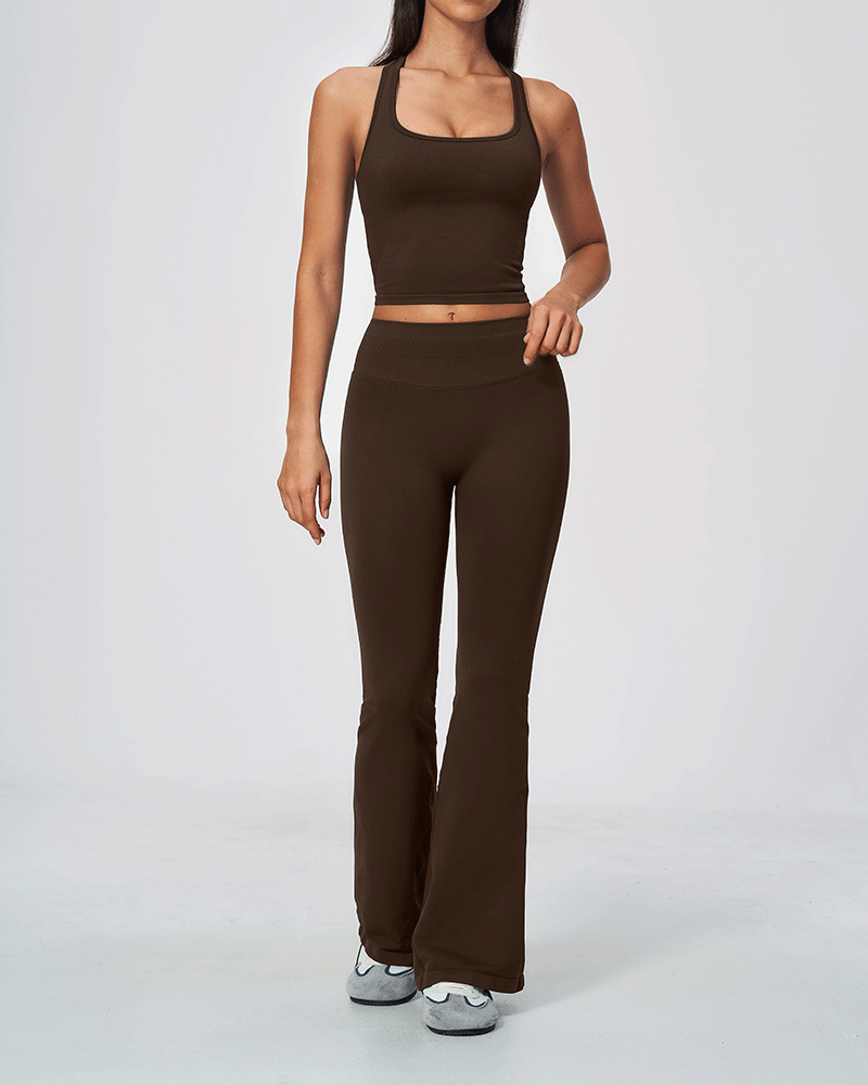 Seamless Sculpting High-Waist Flared Pants