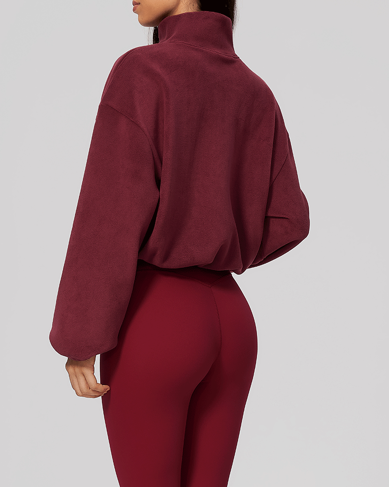 Color-Block Fleece Half-Zip Sweatshirt