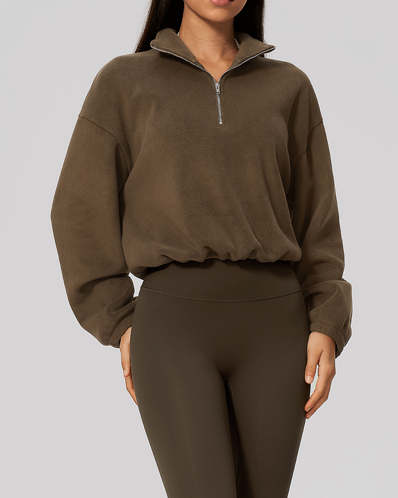 Color-Block Fleece Half-Zip Sweatshirt