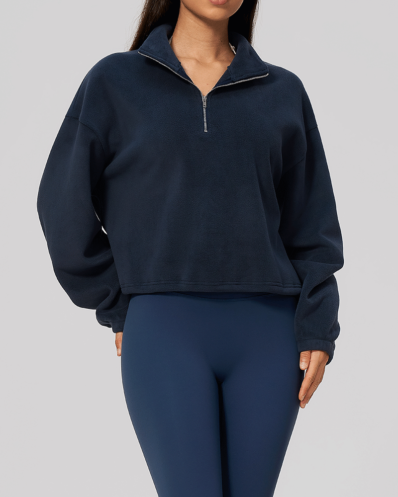 Color-Block Fleece Half-Zip Sweatshirt