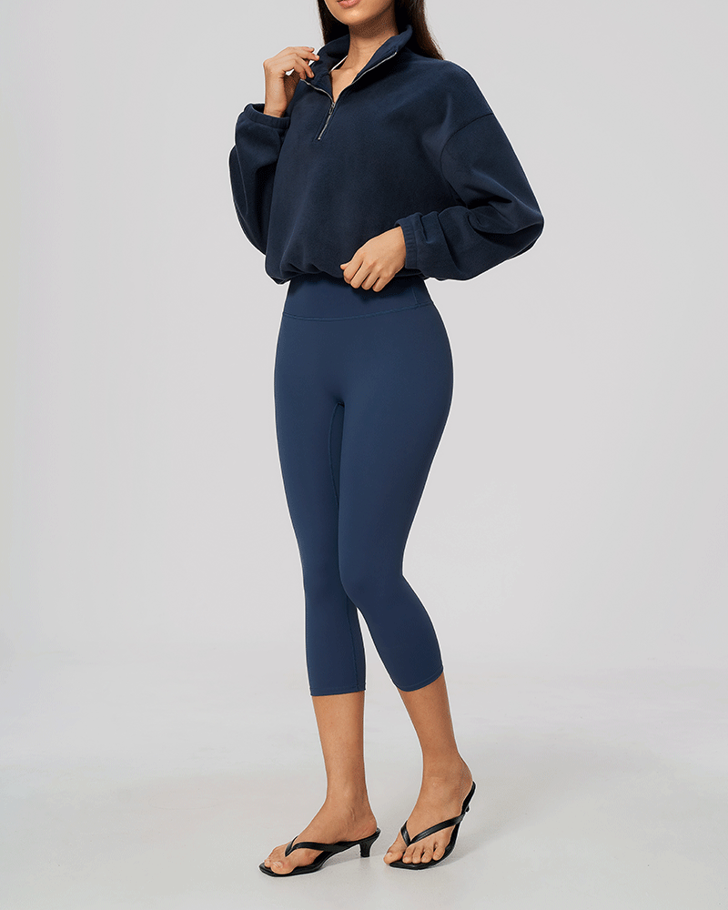 Color-Block Fleece Half-Zip Sweatshirt