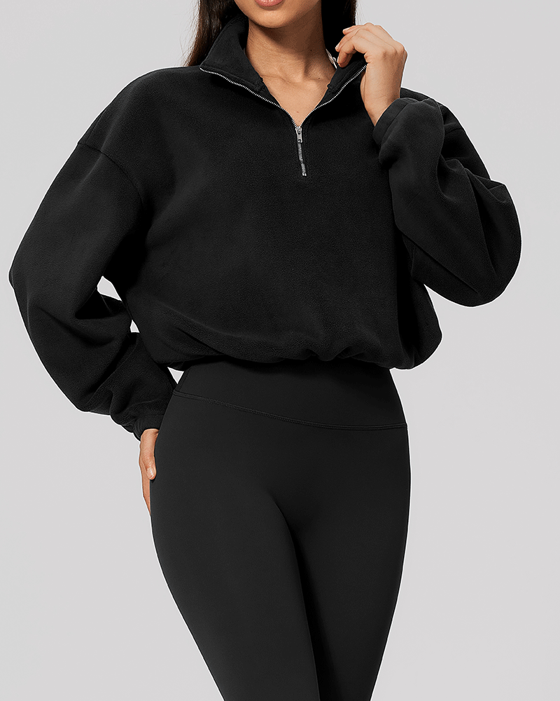 Color-Block Fleece Half-Zip Sweatshirt