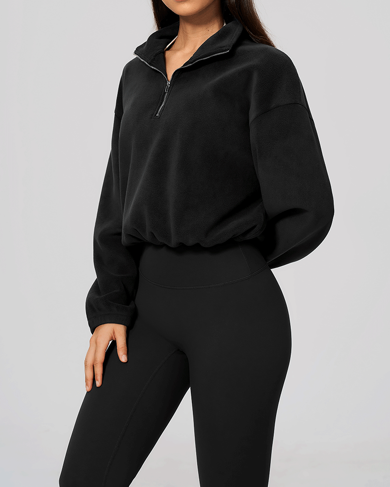 Color-Block Fleece Half-Zip Sweatshirt