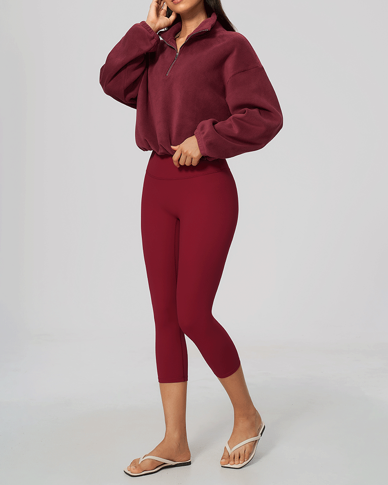 Color-Block Fleece Half-Zip Sweatshirt